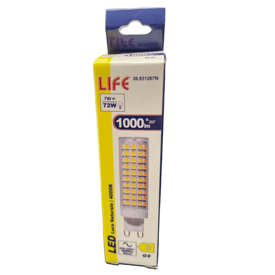 Lampadina g9 led 7w 4000k 1000lm ottica 300 life