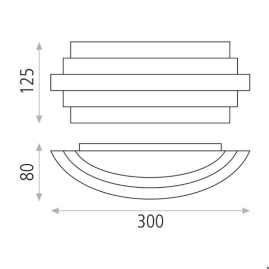 Applique metallo colore oro design moderno led 22w 3000k