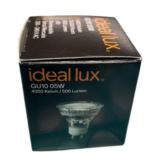 Ideal lux lampadina led gu10 5w 4000k 500 lumen 31 dimmerabile