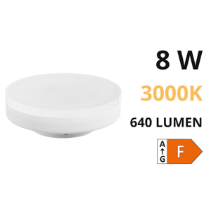 Lampadina led gx53 8w 3000k 640lm top light