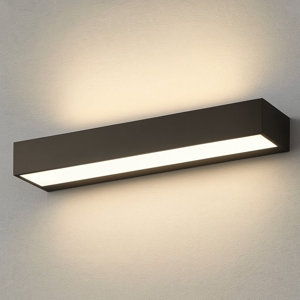 Applique led a parete 3000k 4000k rettangolare nera top light bios