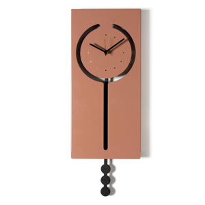 Orologio a pendolo moderno da parete mousse e nero
