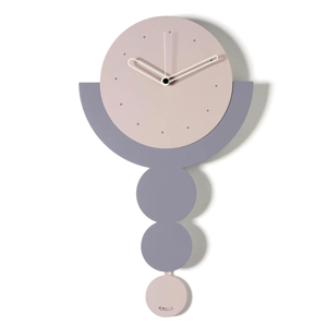 Visualizza i dettagli per Orologio a pendolo da perete design cerchi gelso e glicine Orologio a pendolo da perete design cerchi gelso e glicine