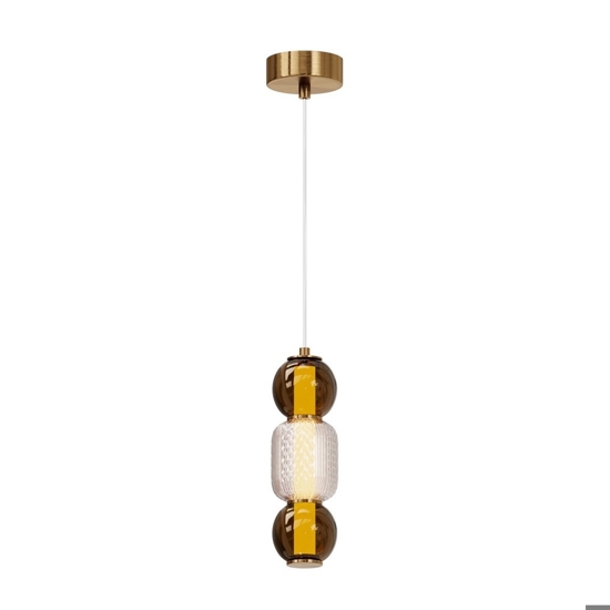 Maytoni drop lampada a sospensione led 16w 3000k con sfere in vetro