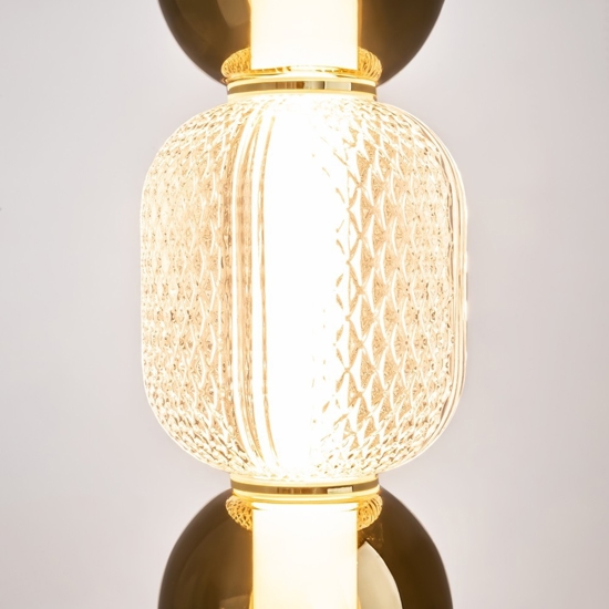 Maytoni drop lampada a sospensione led 16w 3000k con sfere in vetro