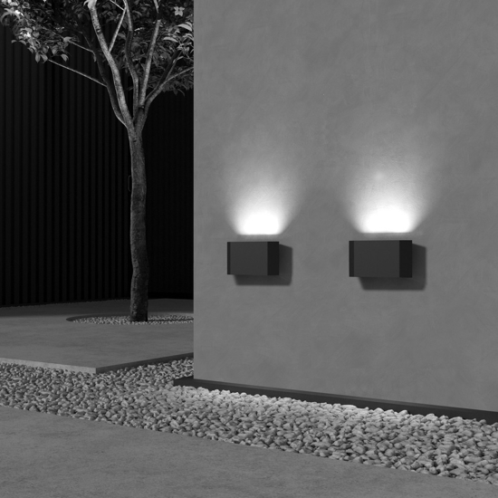 Maytoni pull applique da esterno led 3000k ip54 moderno nero