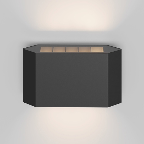 Maytoni pull applique da esterno led 8w 3000k ip54 nero minimal