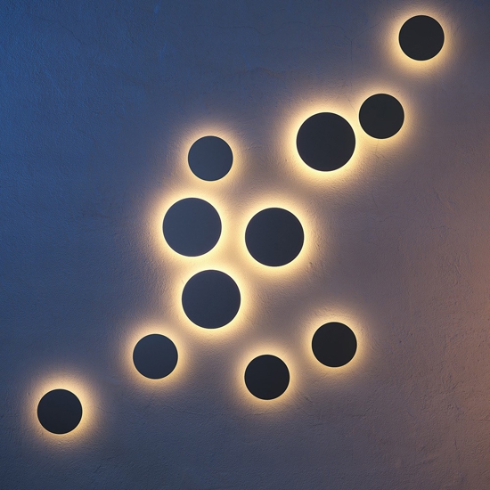 Maytoni wald applique da esterno led 3000k ip65 rotondo moderno