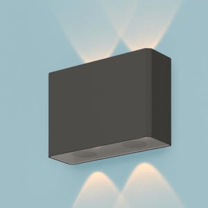 Maytoni show applique da esterno led 3000k ip54 rettangolare