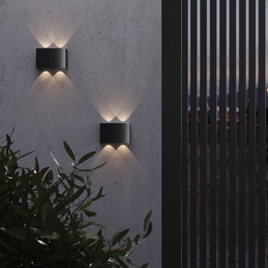 Maytoni show applique da esterno led 3000k ip54 rettangolare