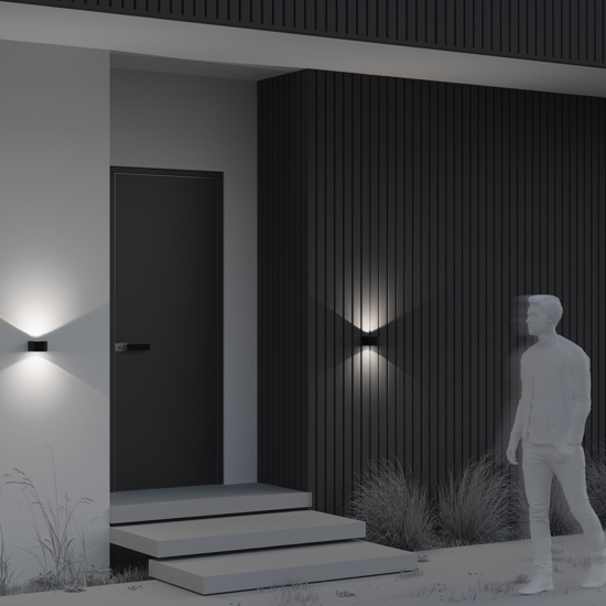 Maytoni blow applique da esterno led 3000k ip54 moderno
