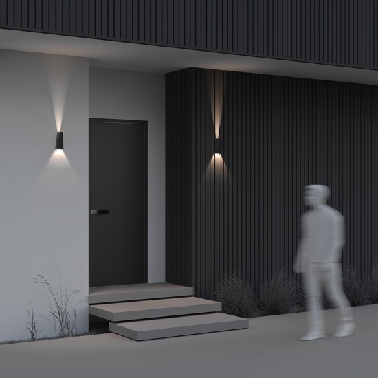 Maytoni times square applique da esterno led 3200k ip54