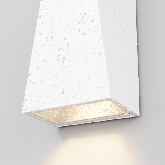 Maytoni times square applique da esterno led 3200k ip54 bianco
