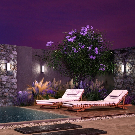 Maytoni rock applique da esterno led 3000k ip54 design minimal