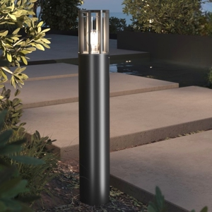Maytoni barrel lampione basso da giardino nero ip54