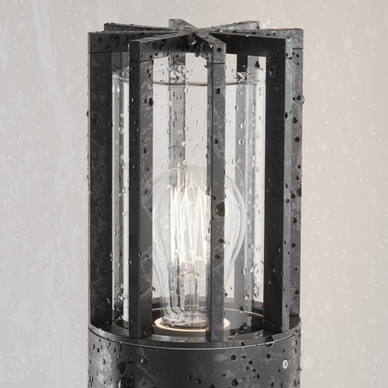 Maytoni barrel lampione basso da giardino nero ip54