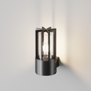 Maytoni barrel applique nero da esterno ip54 design moderno