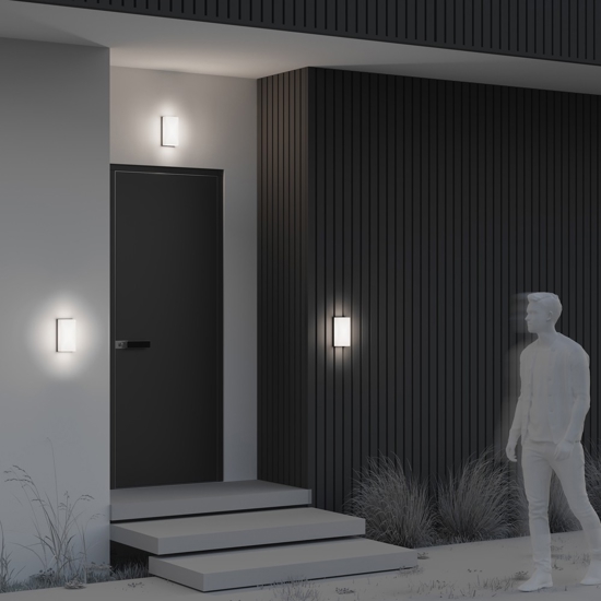 Maytoni badd applique da esterno led 3000k ip54 rettangolare