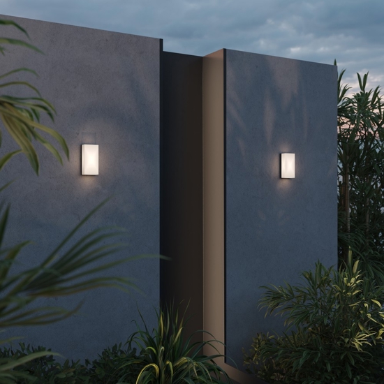 Maytoni badd applique da esterno led 3000k ip54 rettangolare