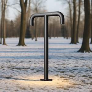Maytoni sleek lampione basso da giardino led 3000k ip65 moderno