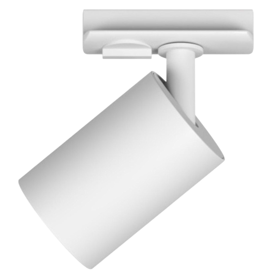 Sistema binario 200cm bianco monofase con 6 spot orientabili