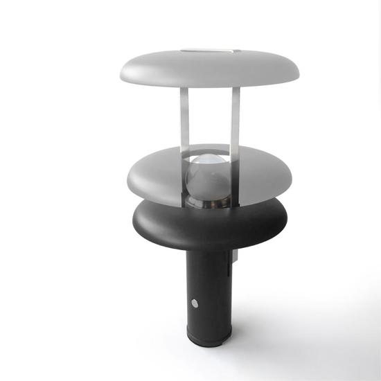 Lampada da tavolo portatile linea light camping bianca led