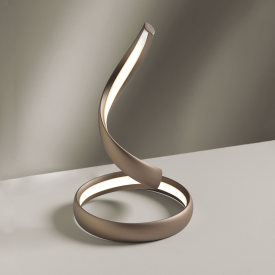 Vivida flame abat-jour da comodino moderna tortora