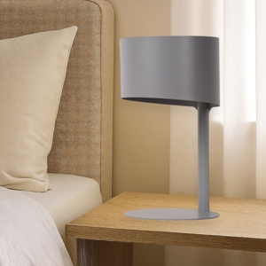 Lampada da comodino moderna grigio per camera da letto