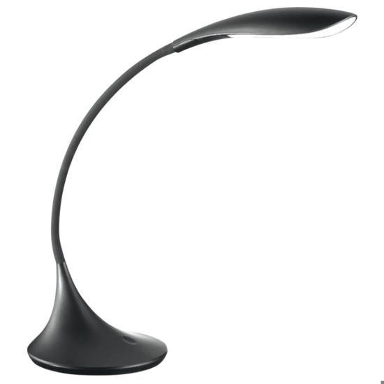 Gea luce nunki lampada da scrivania led nera moderna