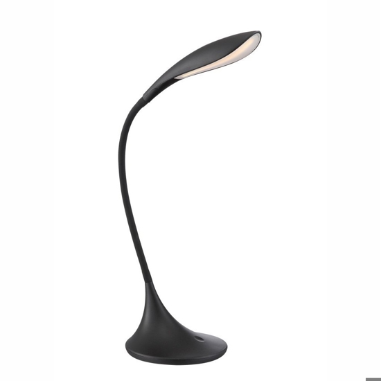 Gea luce nunki lampada da scrivania led nera moderna