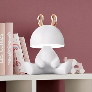 Lampada da comodino bunny bianca per cameretta