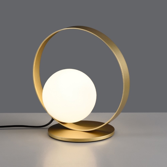 Abat-jour lampada oro da comodino led 5w 3000k