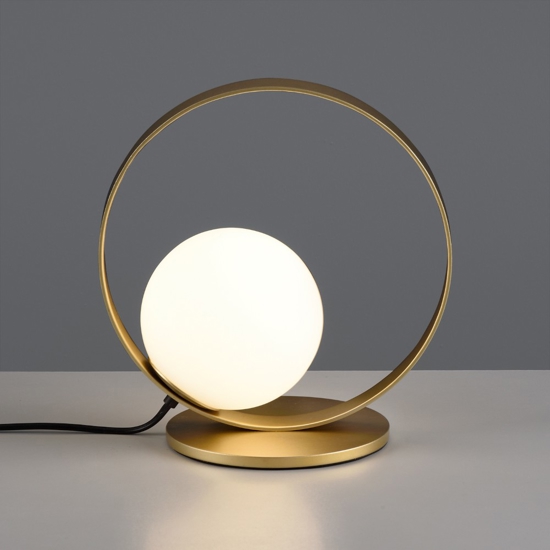Abat-jour lampada oro da comodino led 5w 3000k