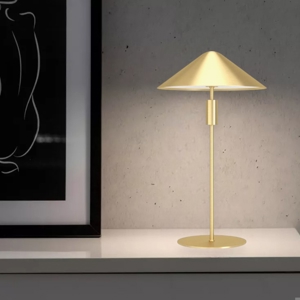 Eglo paraguay lampada da tavolo oro elegante led dimmerabile 3000k