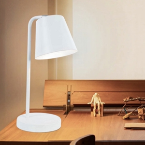 Lampada da scrivania moderna orientabile bianca fp