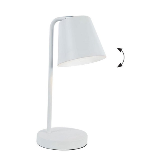 Lampada da scrivania moderna orientabile bianca fp