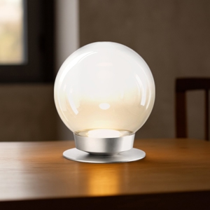 Lampada da tavolo sfera 25cm di vetro miloox jotto
