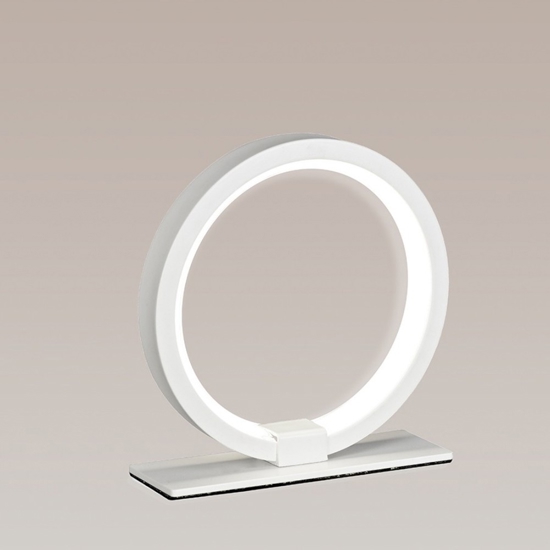 Abat-jour da comodino bianca led per camera da letto moderna