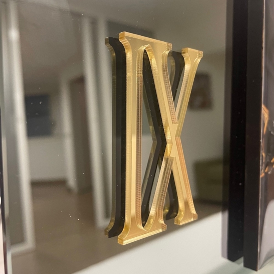 Grande orologio verty fume 97x80 per parete di grandi dimensioni