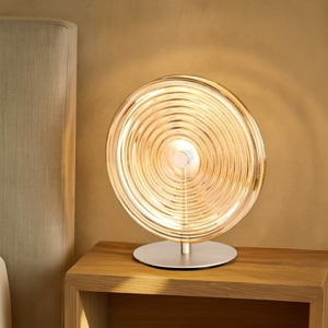 Abat-jour da comodino camera da letto ondaluce jokey led 3000k ambra