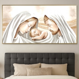 Visualizza i dettagli per Capezzale capoletto sacra 90x60 famiglia cornice oro in resina lucido Capezzale capoletto sacra 90x60 famiglia cornice oro in resina lucido
