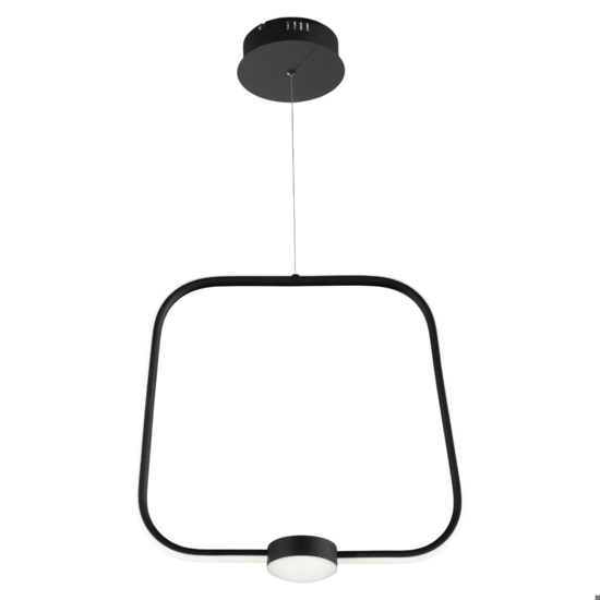 Ondaluce so alfa gr nero lampadario led per tavolo cucina