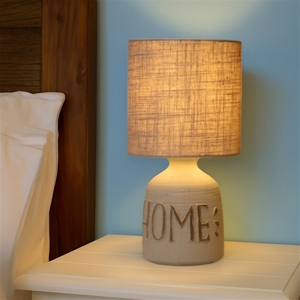 Abat-jour per camera da letto shabby chic lampada da comodino di ceramica