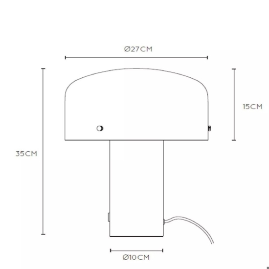 Lampada da comodino oro touch dimmer vetro bianco moderna