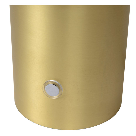 Lampada da tavolo design moderna oro vetro bianco touch dimmer