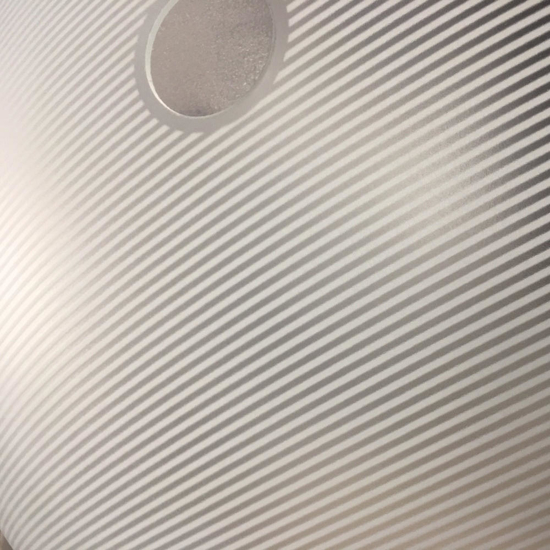 Lampadario per cucina moderna vetro bianco rigato