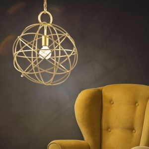 Konse sp1 ideal lux lampadario moderno sfera oro