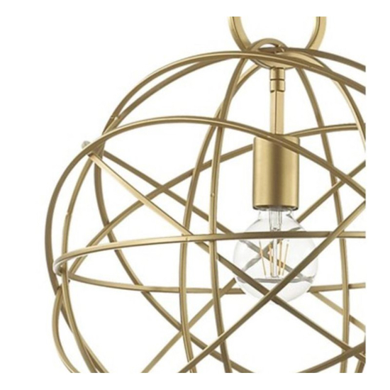 Konse sp1 ideal lux lampadario moderno sfera oro