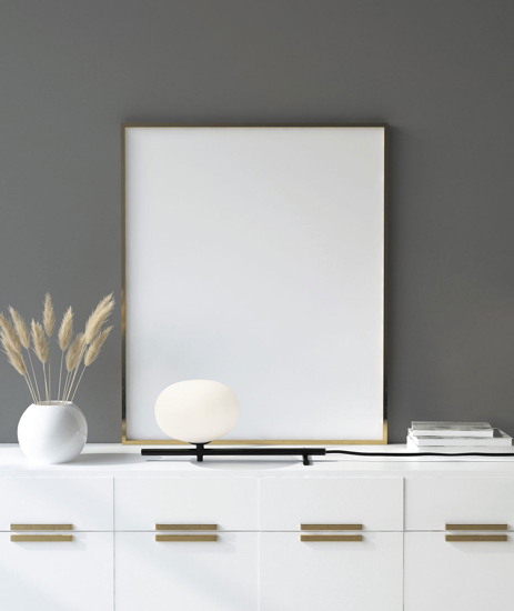 Mikado miloox abat-jour lampada da comodino nera vetro bianco per camera da letto