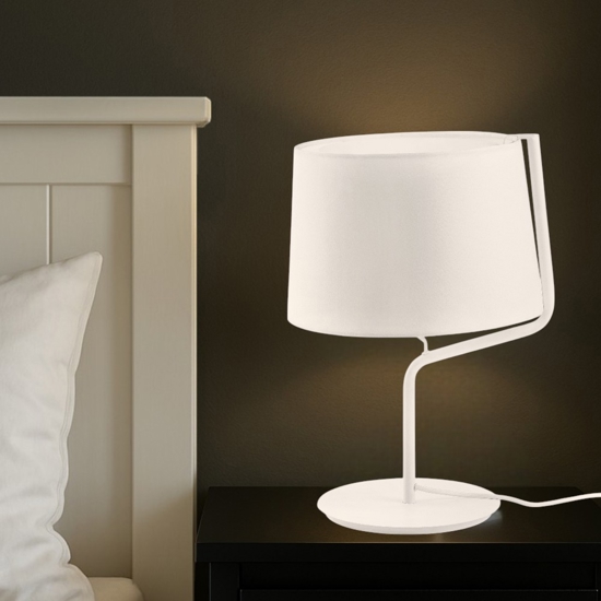 Abat-jour per camera da letto moderna bianca